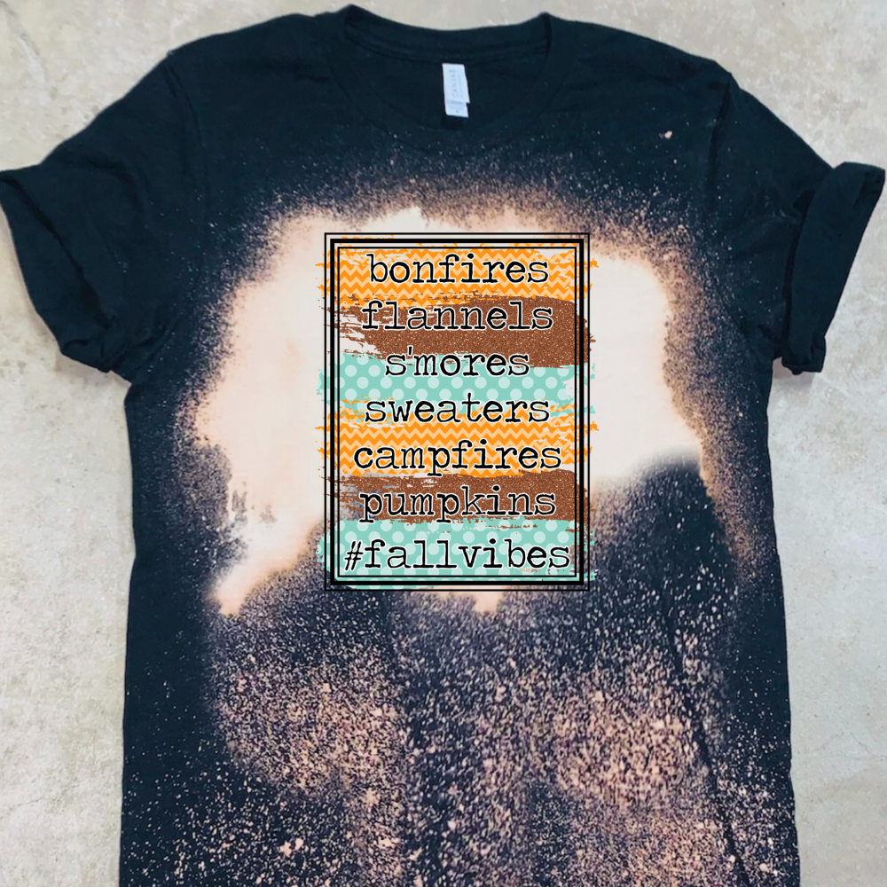 Fall Vibes - Bonfires Flannels Smores Sweaters Campfires Pumpkins