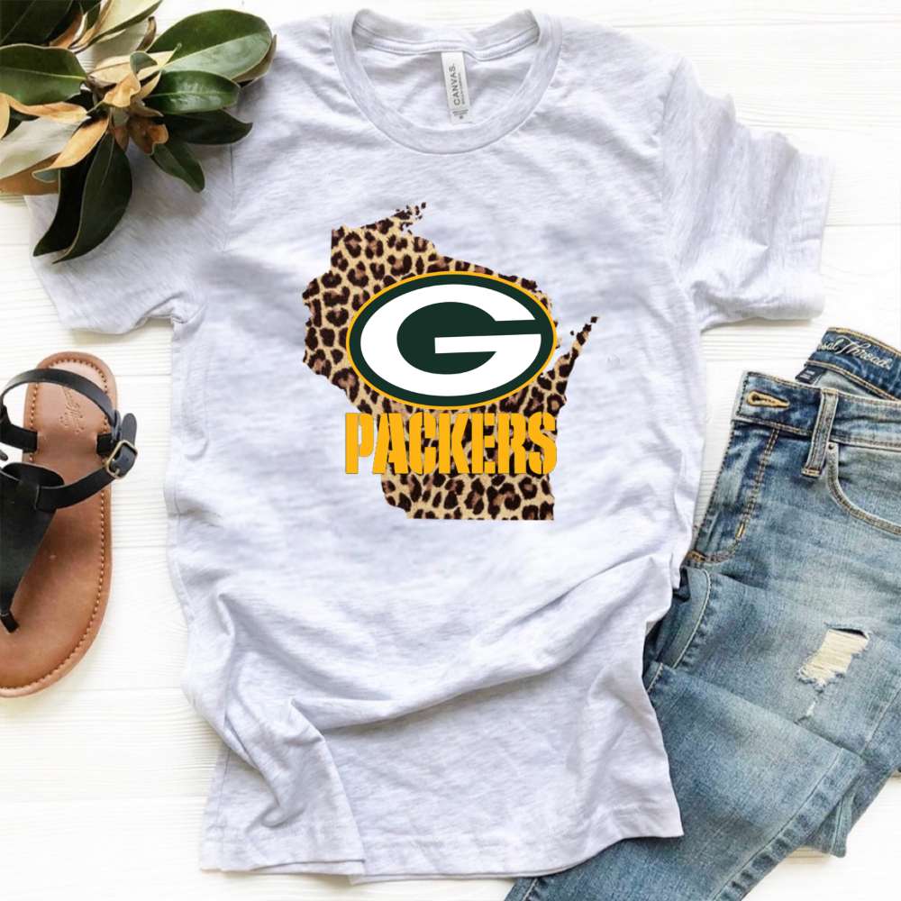 Green Bay Packers w/ Traditional Leopard - Design 1
