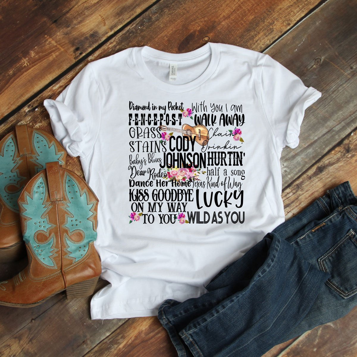 Cody Johnson - White Tee