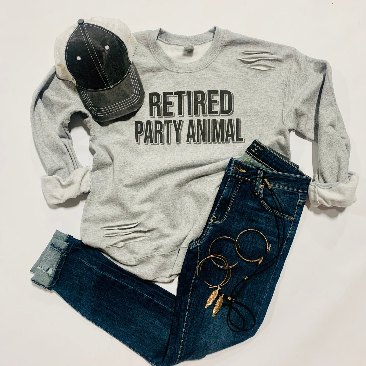 Retired Party Animal - Black Ink