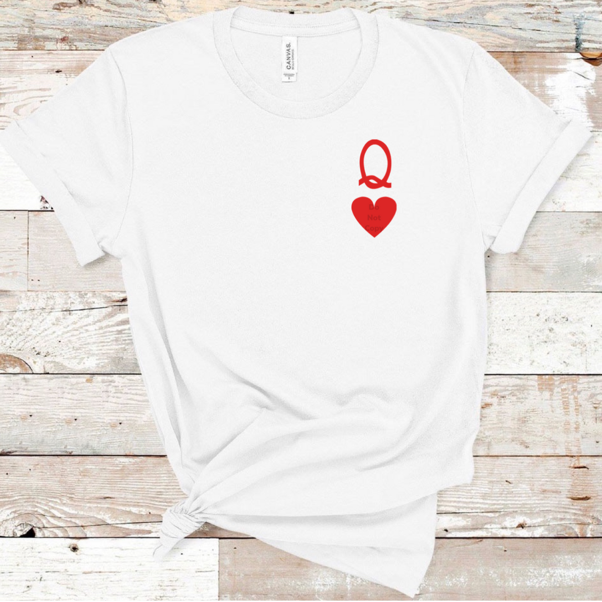 Queen of Hearts ♥️ - White Tee