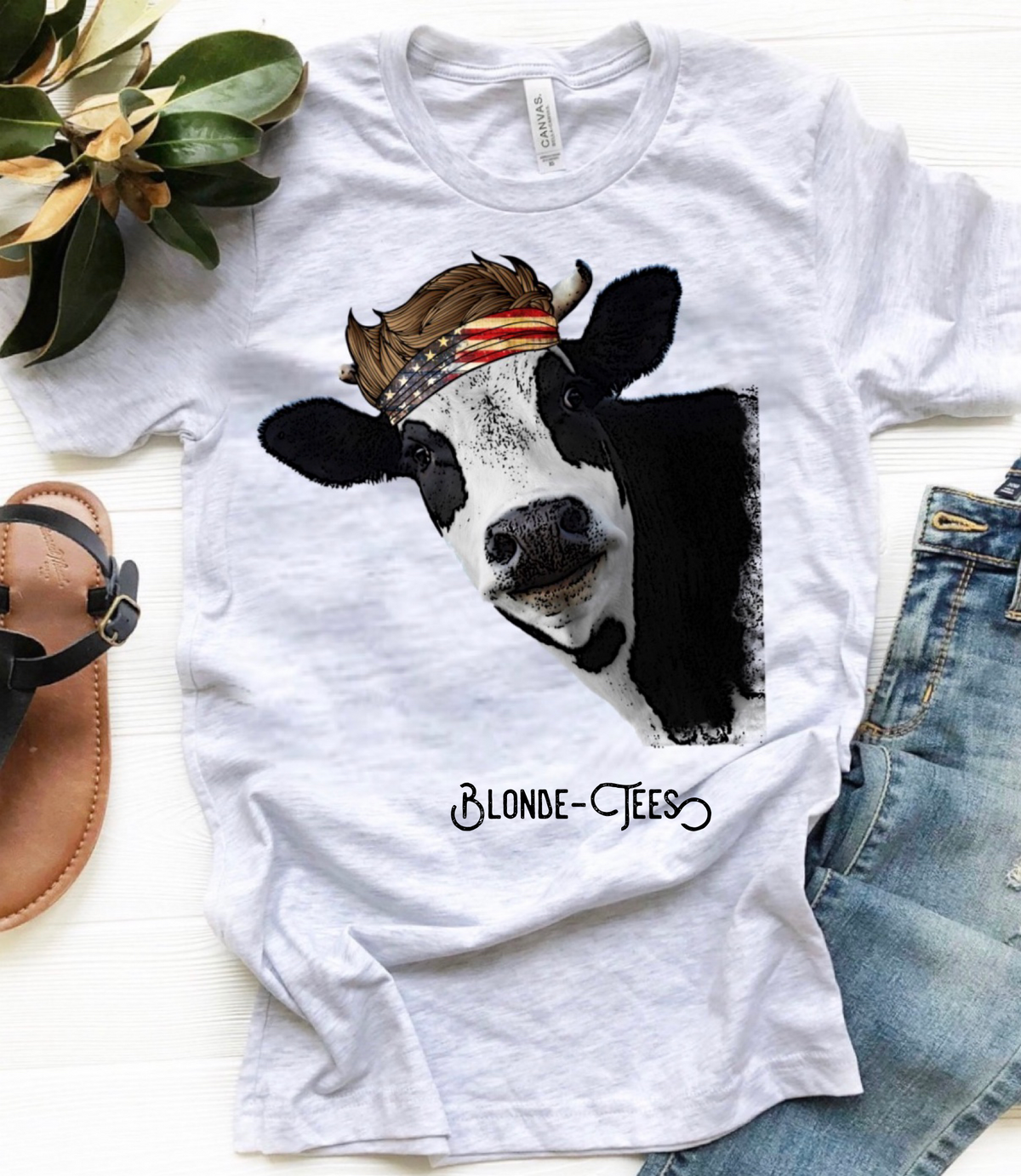 Cow w/ Red White & Blue