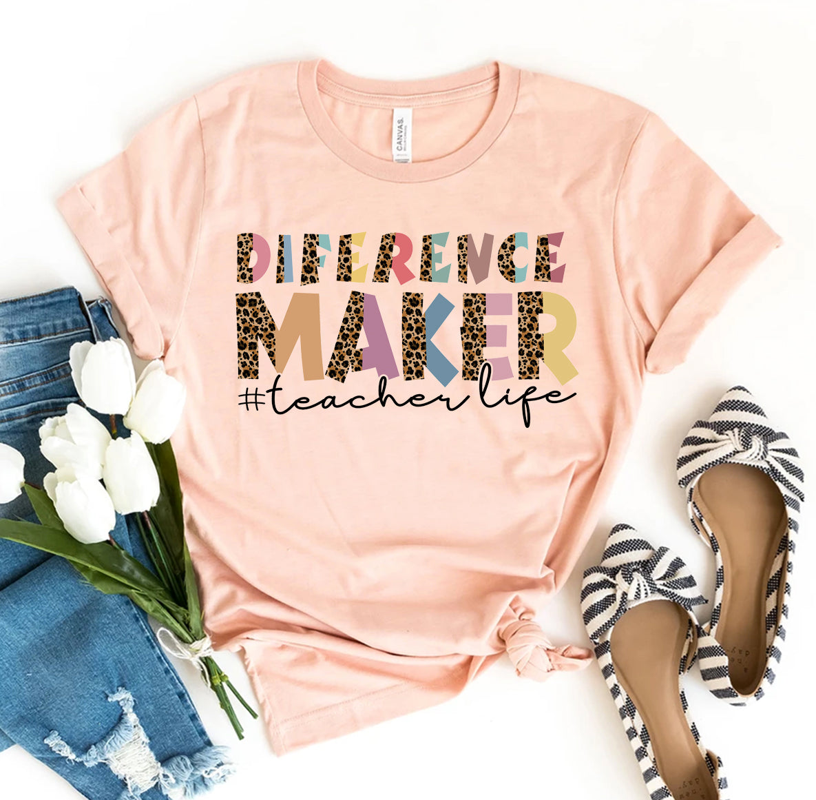 Difference Maker Teacher Life T-shirt