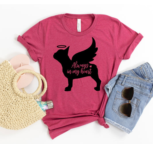 Always In My Heart Bulldog T-shirt