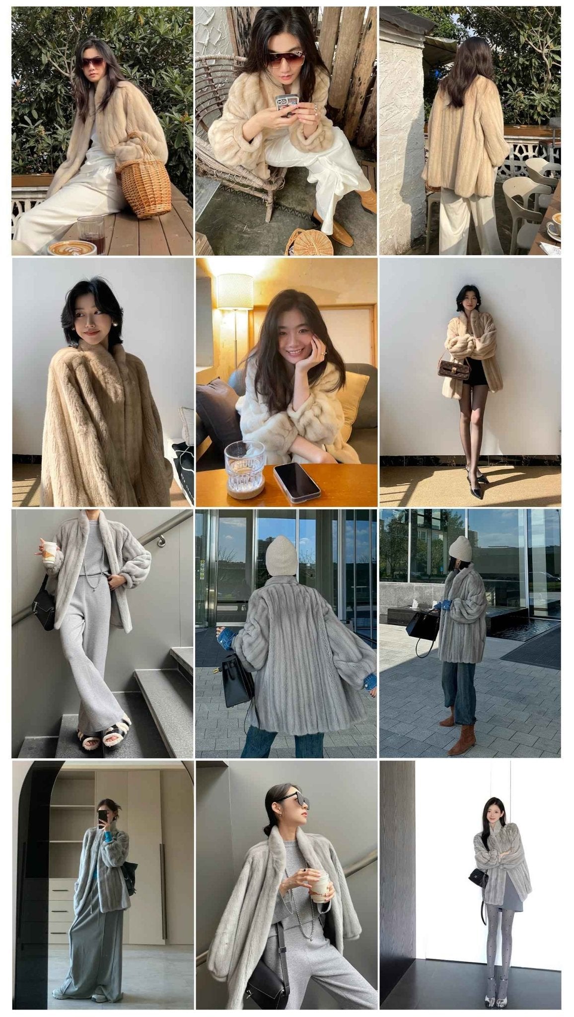 Meteor Variations Sable Fur Coat Women