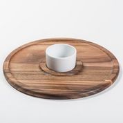 Large Chip 'n Dip with Ceramic Bowl