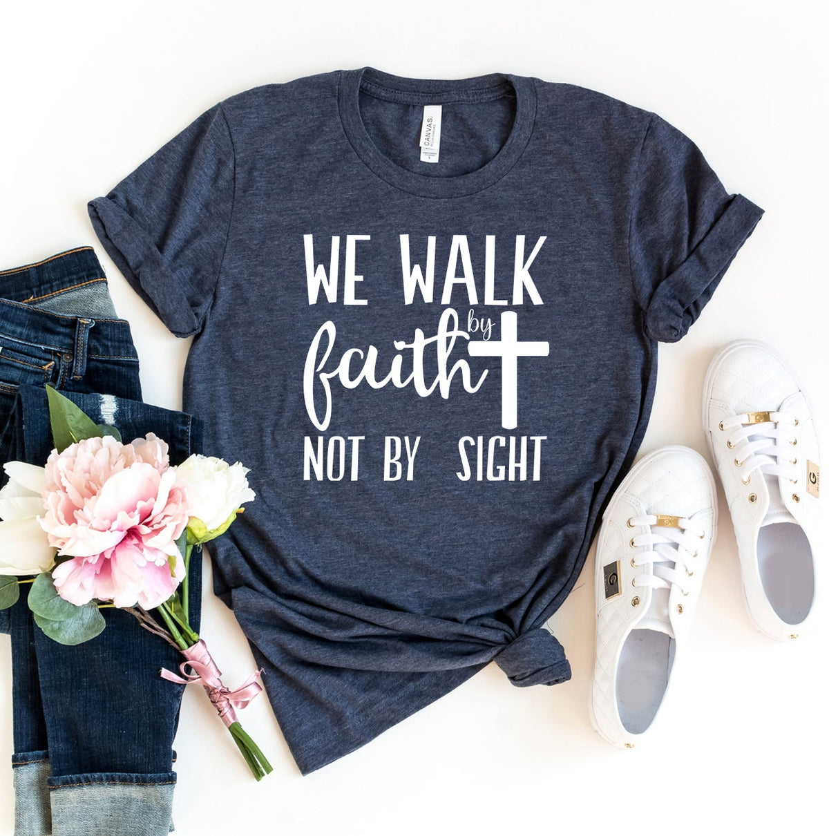We Walk By Faith T-shirt