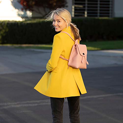 Nicole Pink Leather Backpack