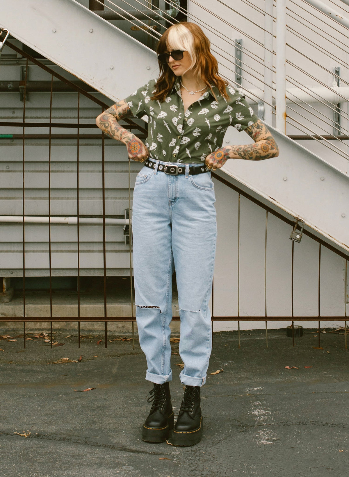 Pizza Slayer Button-Up