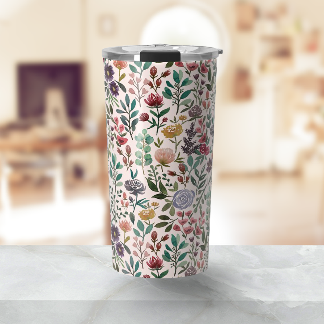 Spring Garden Flowers Travel Mug