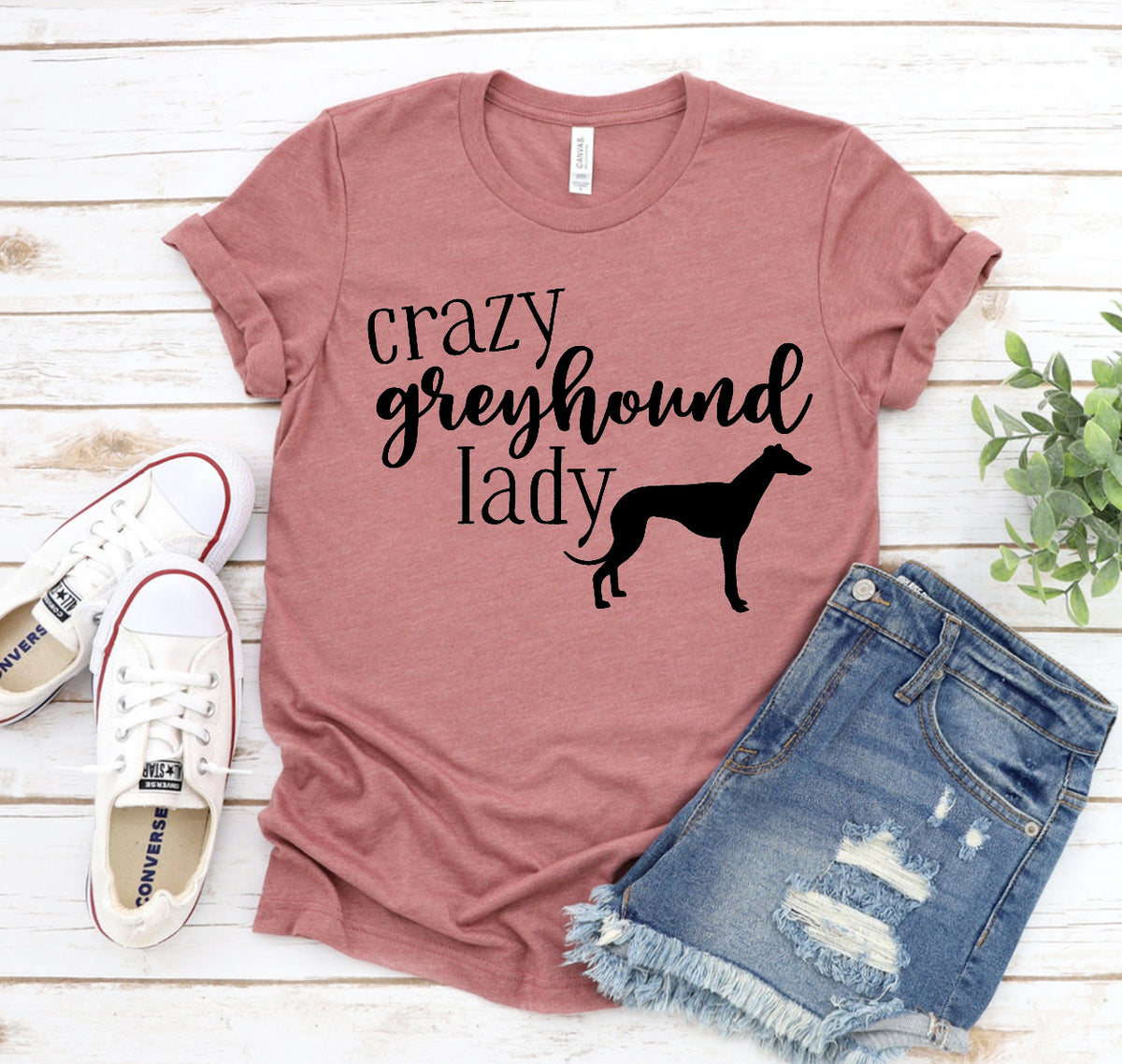Crazy Greyhound Lady T-shirt