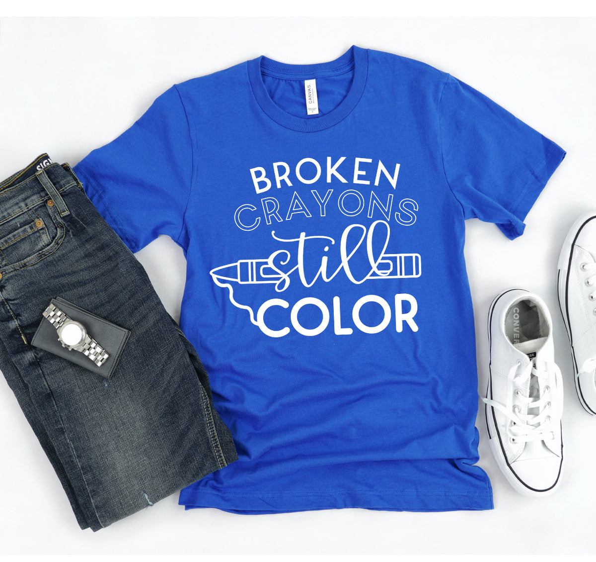 Broken Crayons Still Color T-shirt