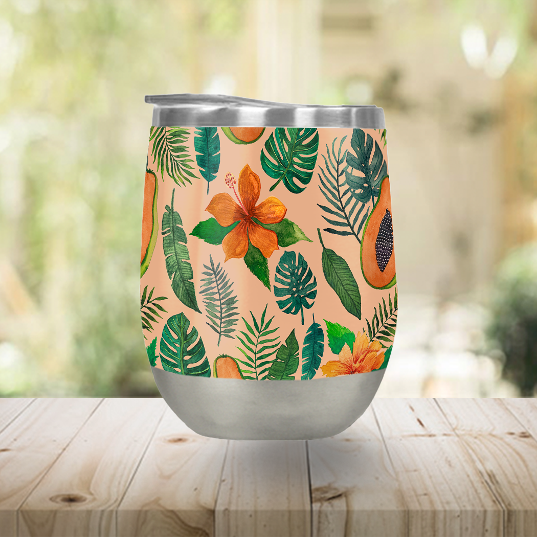 Papaya Wine Tumbler