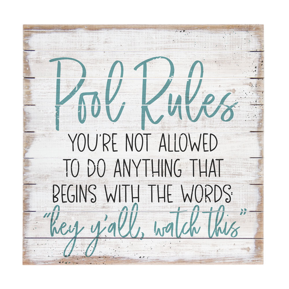 Pool Rules