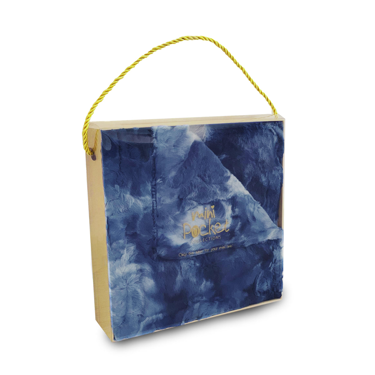 FAUX FUR TIE DYE BABY BLANKET IN GIFT BOX (MPB4)
