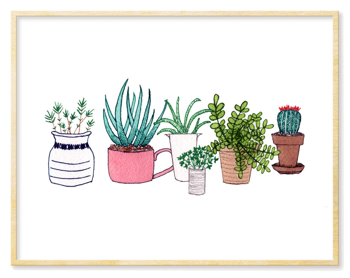 Plants & Pots - Print
