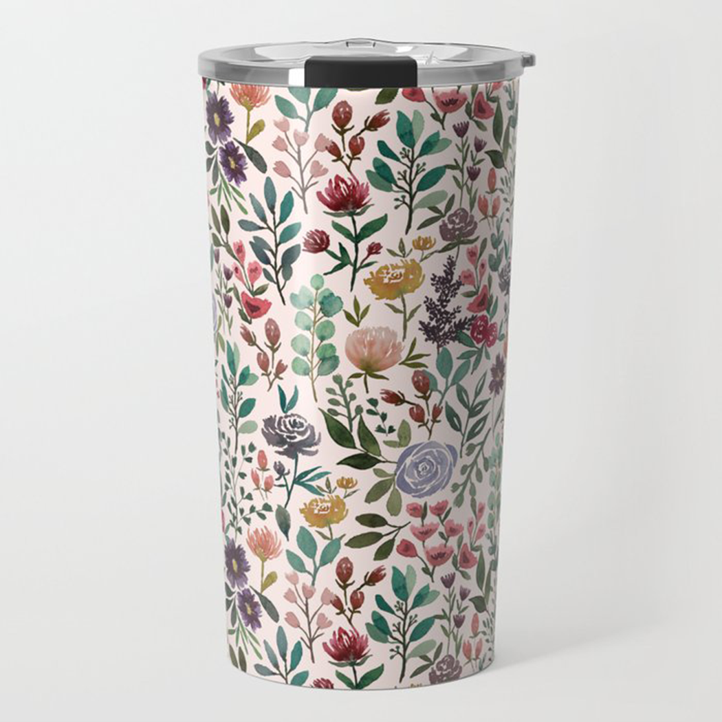 Spring Garden Flowers Travel Mug