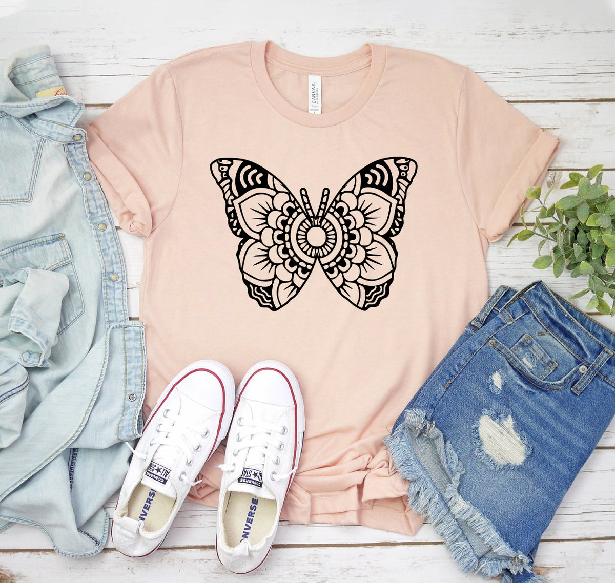 Butterfly Mandala T-shirt